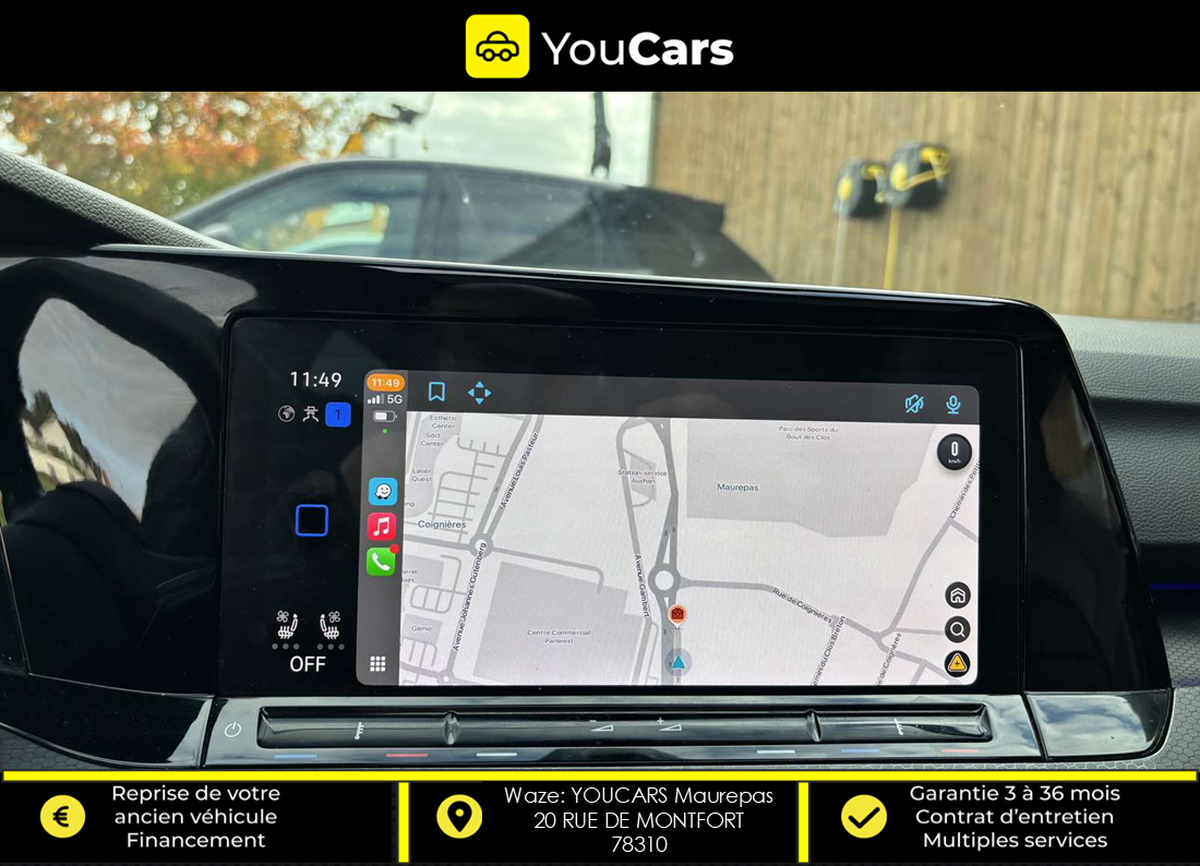 Volkswagen Golf 8 VIII Hatchback GTD 2.0 TDi DSG7 200 cv Boîte auto INTERIEUR CUIR TOIT OUVRANT