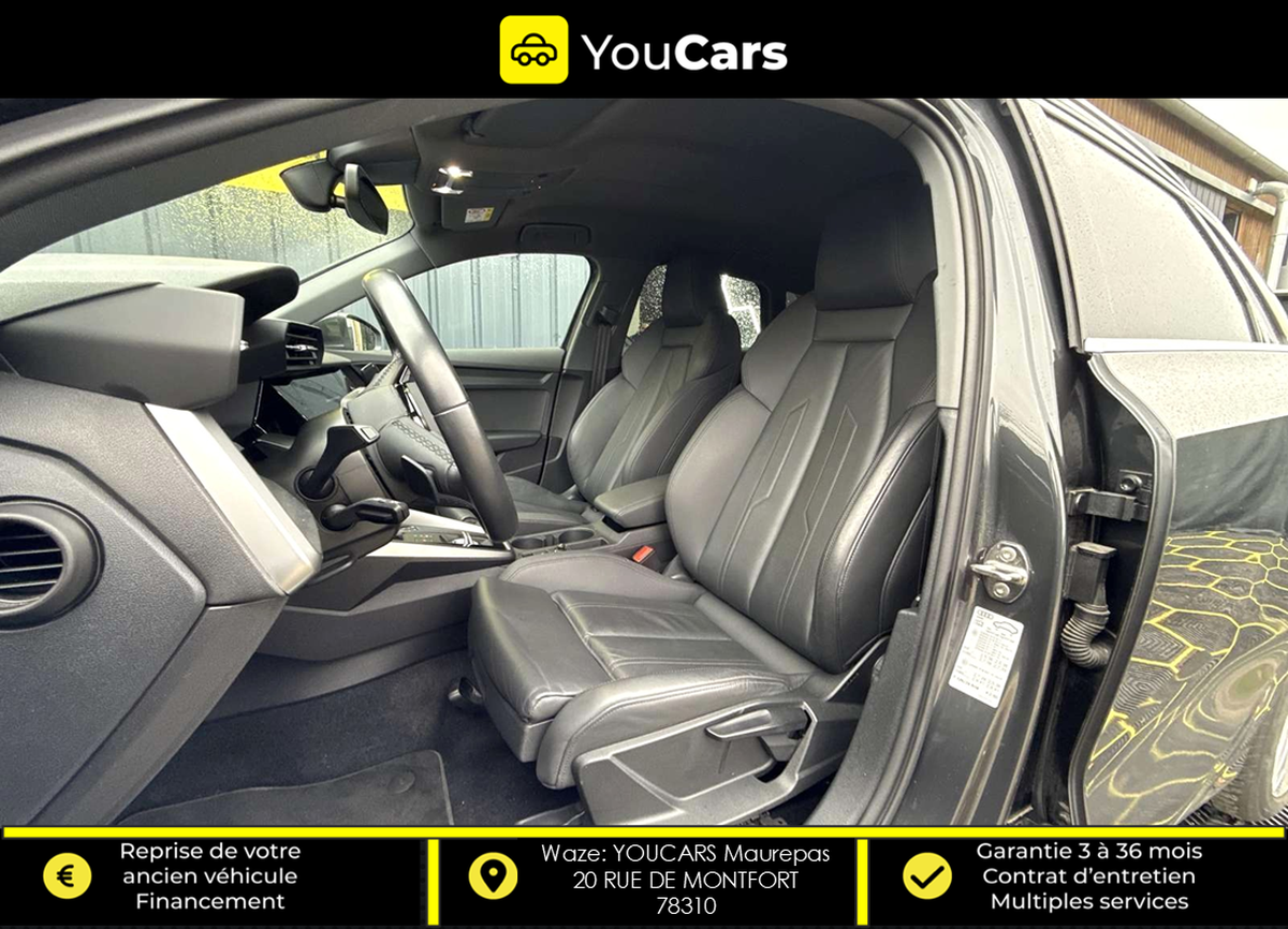 Audi A3 Sportback 30 2.0 TDI STronic 116 cv Boîte auto RADAR DE RECUL ENTRETIEN A JOUR APPLE CARPLAY