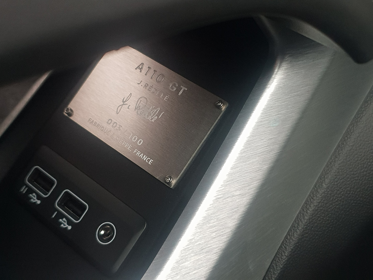 Alpine A 110 GT 300 ch | Jean REDELE | Porte le n°3/100