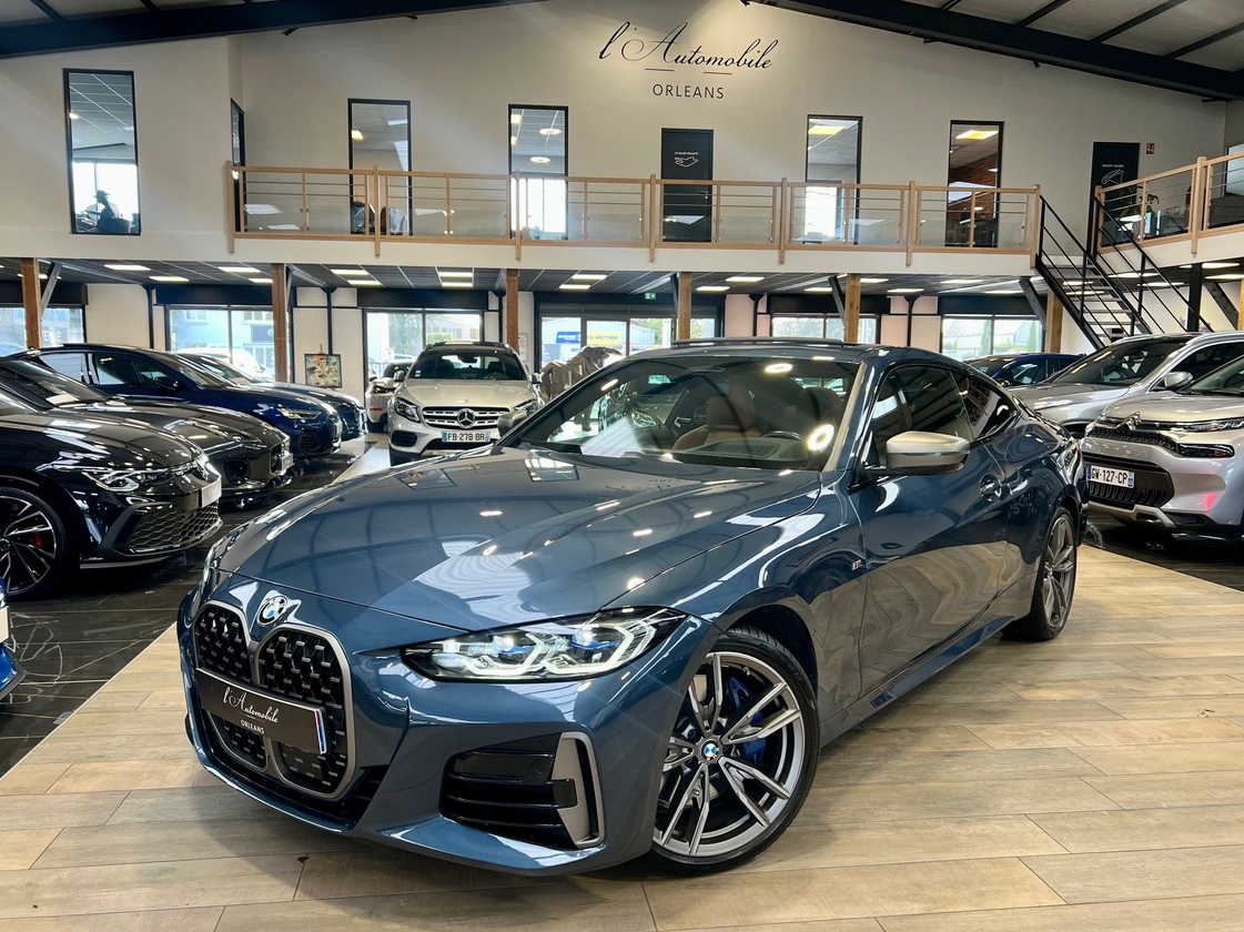 Bmw Série 4 Coupé (G22) M440I XDRIVE 374 BVA8 / Arctic Race Blue/Toit Pano