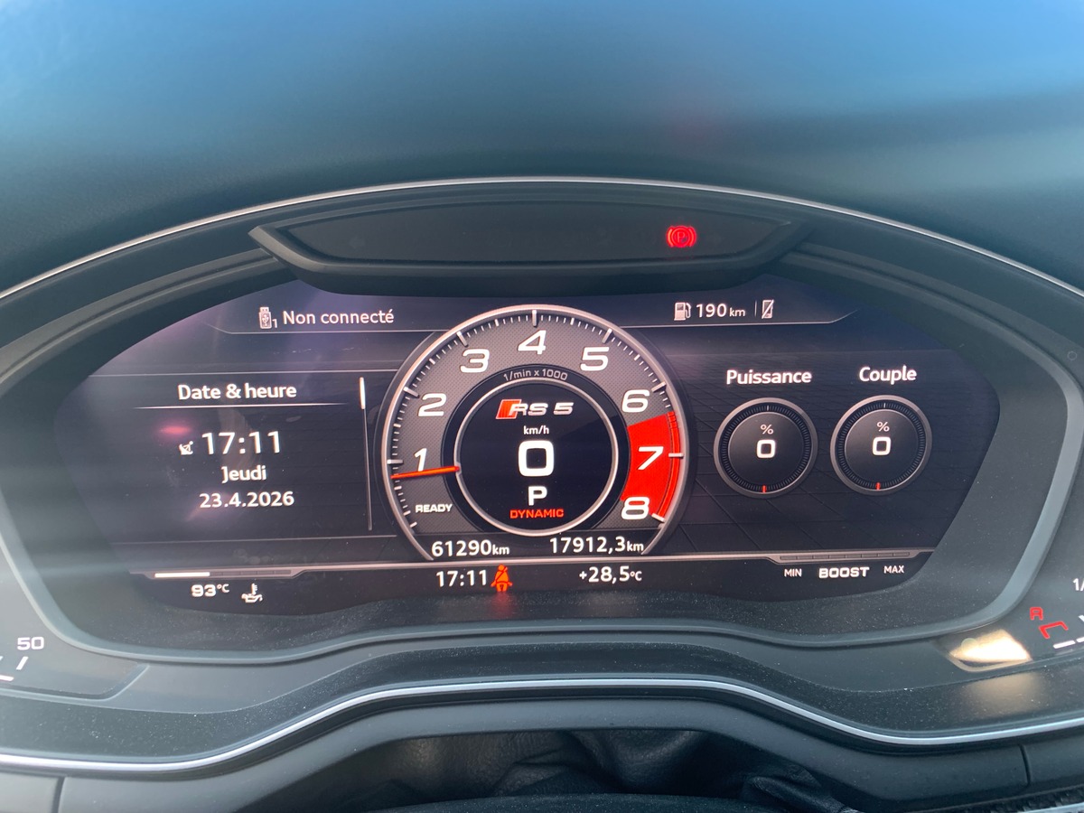 Audi RS5 450 ch | Quattro | Toit ouvrant | Caméra de recul | Affichage tête haute | Apple car Play