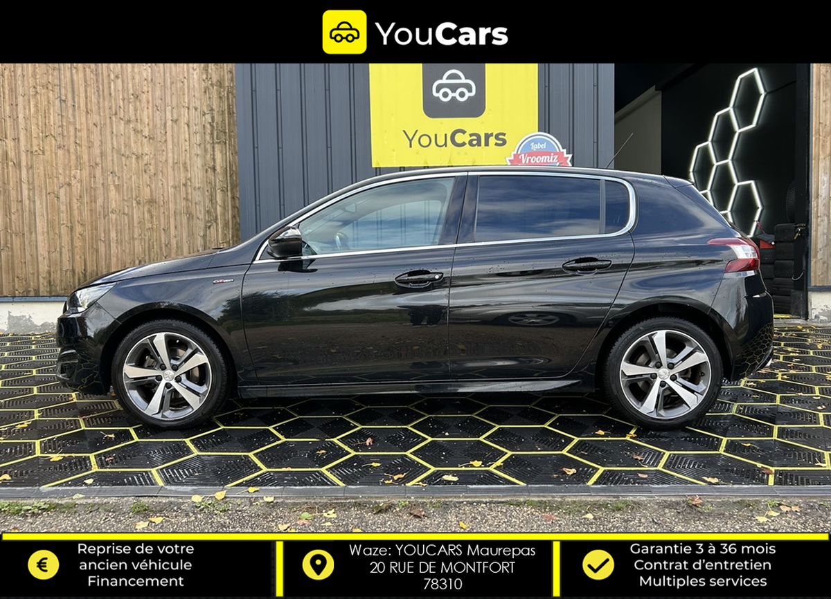 Peugeot 308 GT LINE 1.6 BlueHDi EAT6 120 cv BOITE AUTO - KIT DISTRIBUTION FAIT - CAMERA DE RECUL