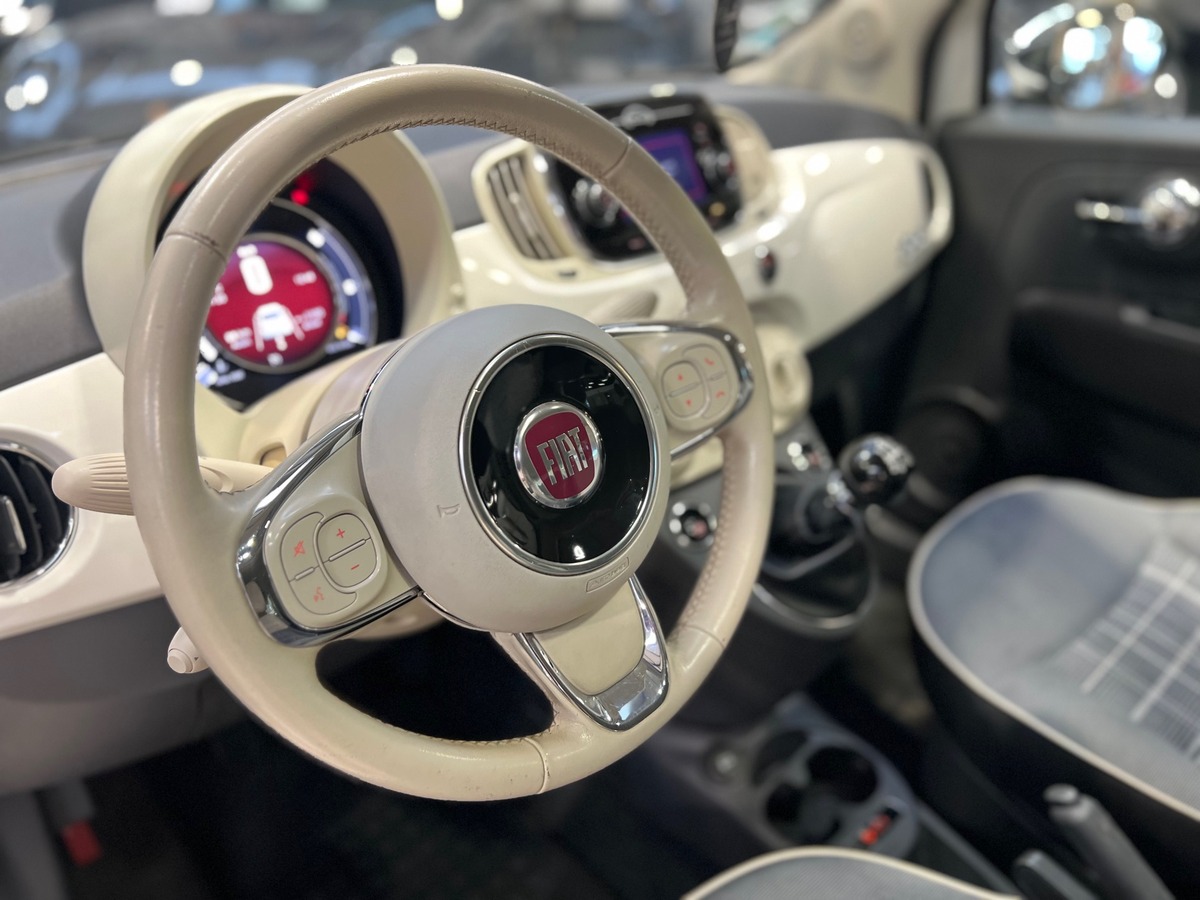 Fiat 500 III Phase 3 1.2 MPi S&S 69 Lounge Bluetooth/Toit Pano/Radars Recul