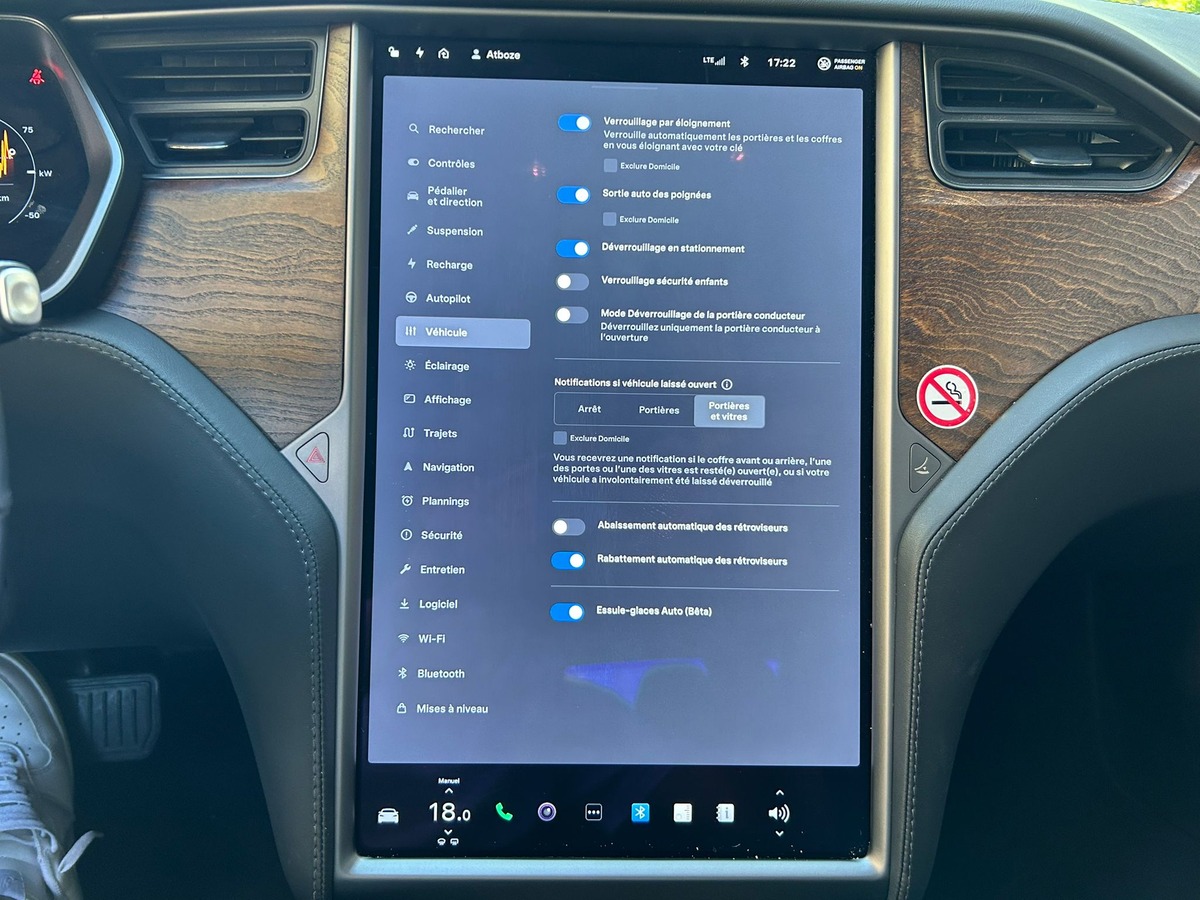 Tesla Model S DUAL MOTORS 612 CH 550 KMS AUTONOMIE FULL OPTIONS