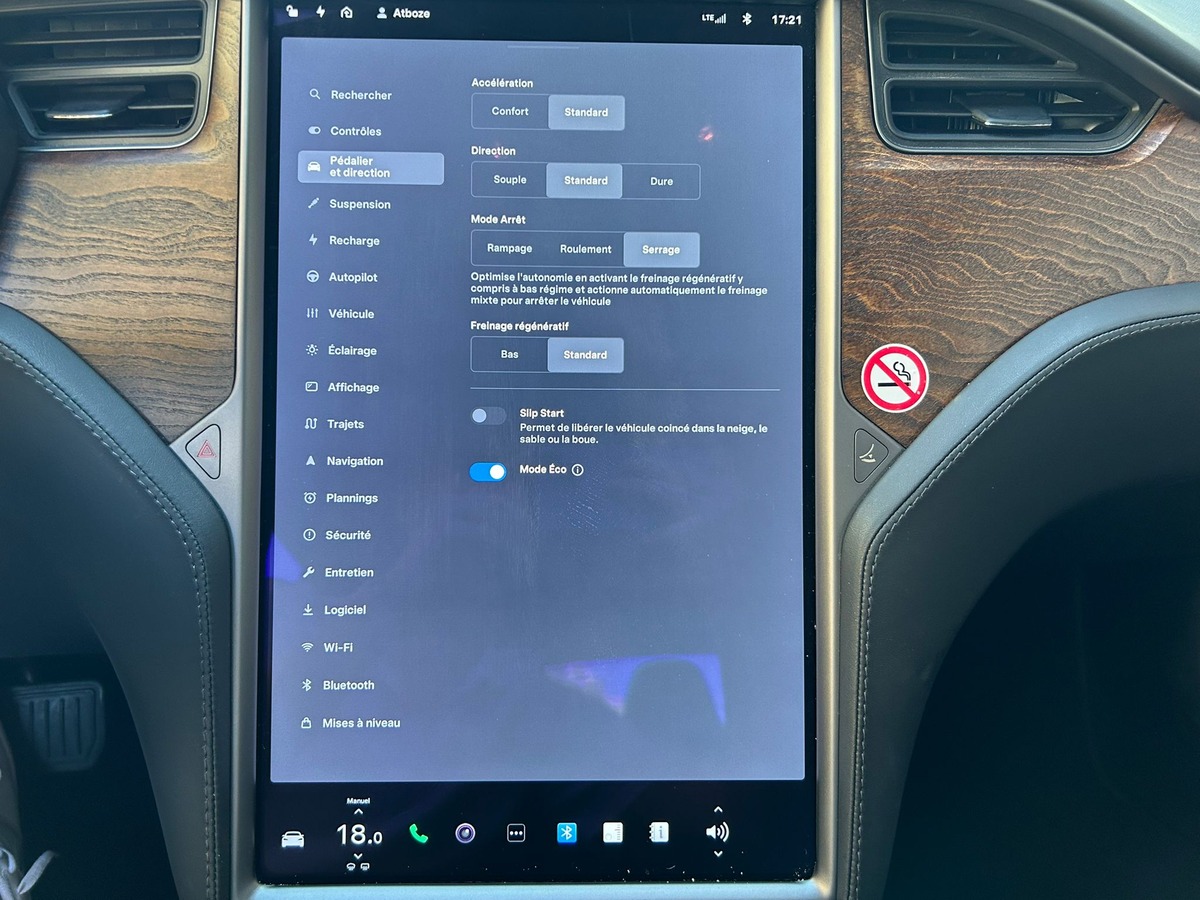 Tesla Model S DUAL MOTORS 612 CH 550 KMS AUTONOMIE FULL OPTIONS