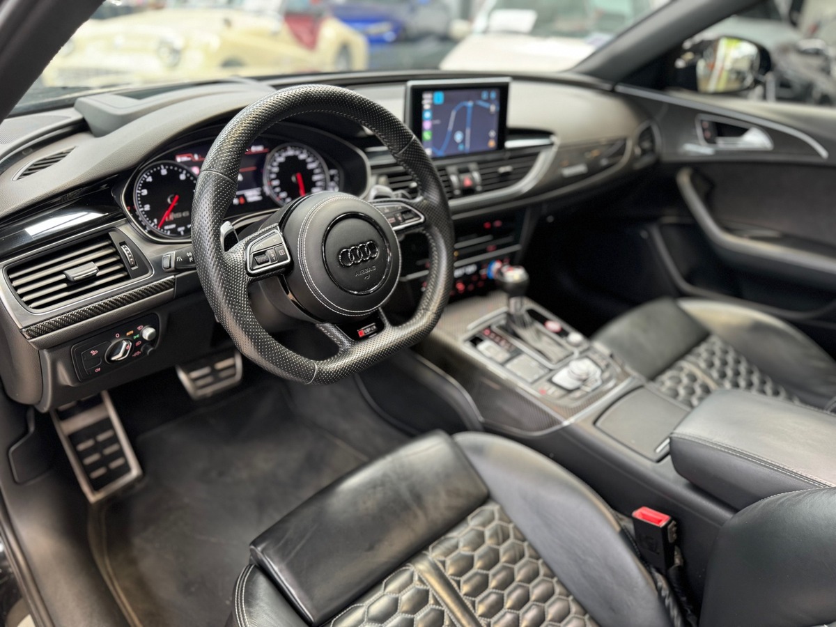 Audi RS6 AVANT PERMORMANCE  V8 4.0 QUATTRO 605cv FULL BLACK CARBONE IMMAT FR  MILLTEK + xx