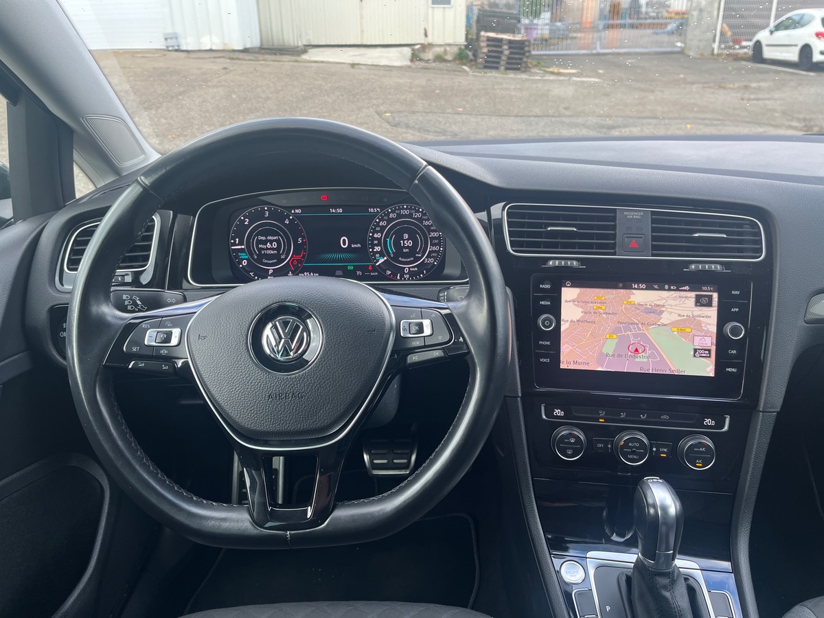 Volkswagen Golf VII 1.6 TDI 115ch Connect DSG7, Suivi complet VW, Régulateur Adaptatif, Sono HELIX