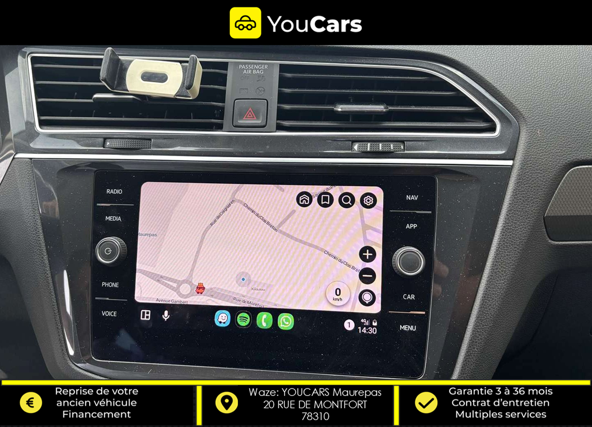 Volkswagen Tiguan 2.0 TDi DSG7 IQ DRIVE 150 cv Boîte auto ENTRETIEN VOLKSWAGEN CAMERA DE RECUL