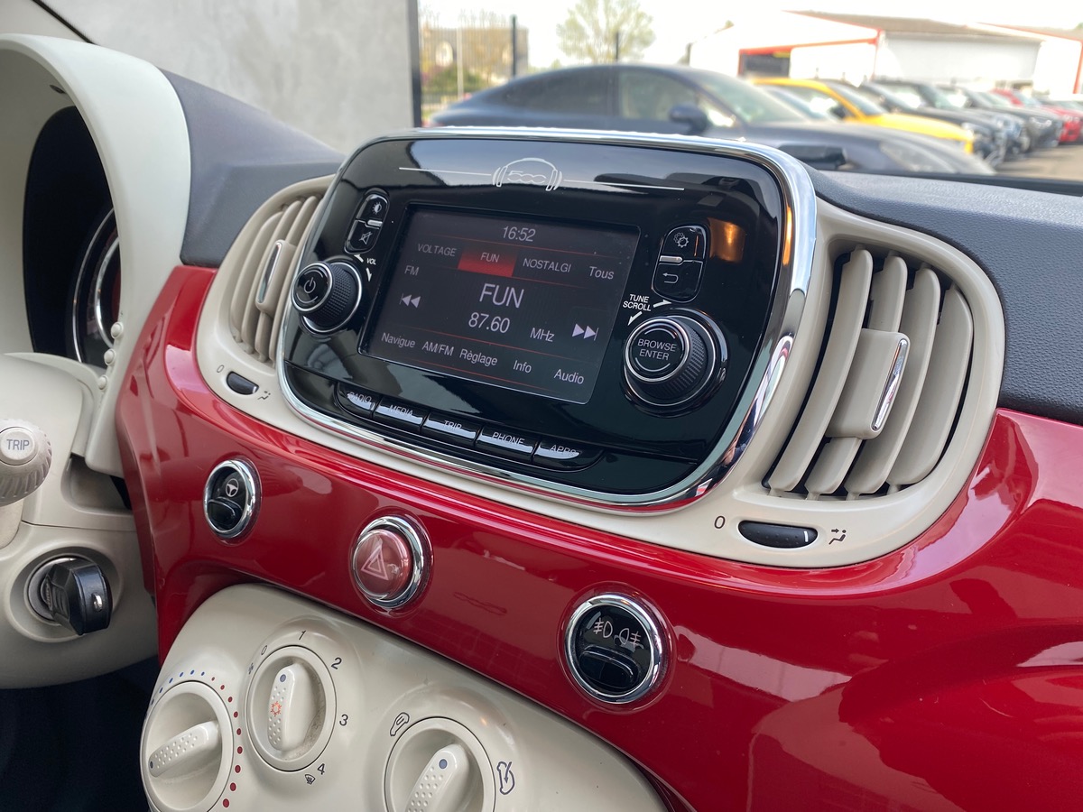 Fiat 500 1.2 MPI 69 LOUNGE TOIT PANORAMIQUE