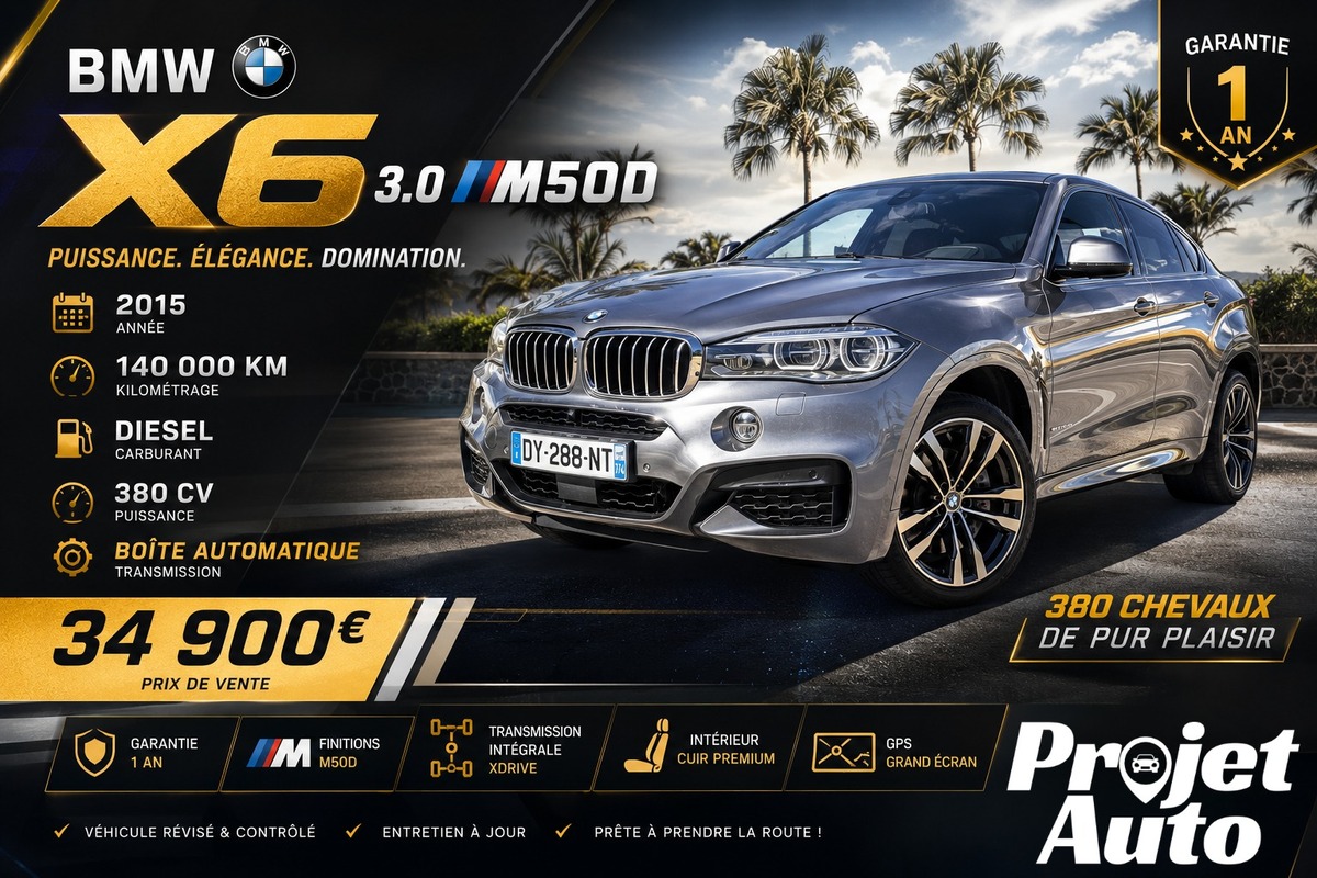 Bmw X6 3.0 M 50 D 380CV
