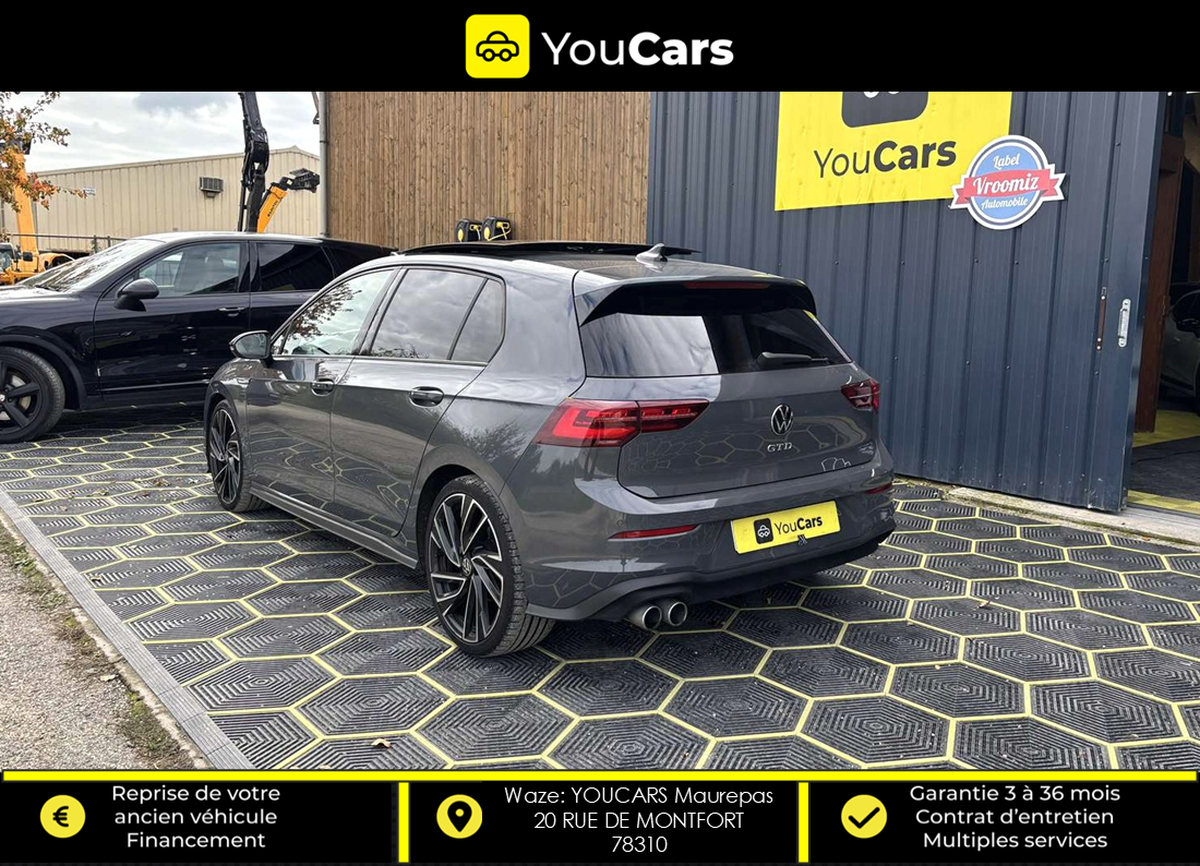 Volkswagen Golf 8 VIII Hatchback GTD 2.0 TDi DSG7 200 cv Boîte auto INTERIEUR CUIR TOIT OUVRANT