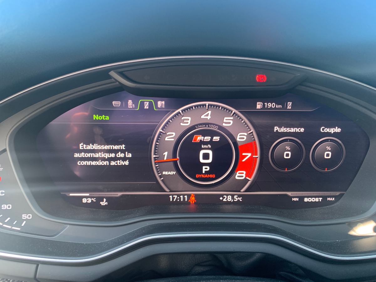 Audi RS5 450 ch | Quattro | Toit ouvrant | Caméra de recul | Affichage tête haute | Apple car Play