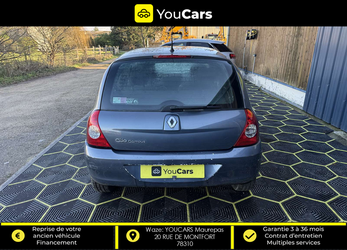 RENAULT Clio II 5 PORTES PHASE 2 CAMPUS 1.2 i 60 CV