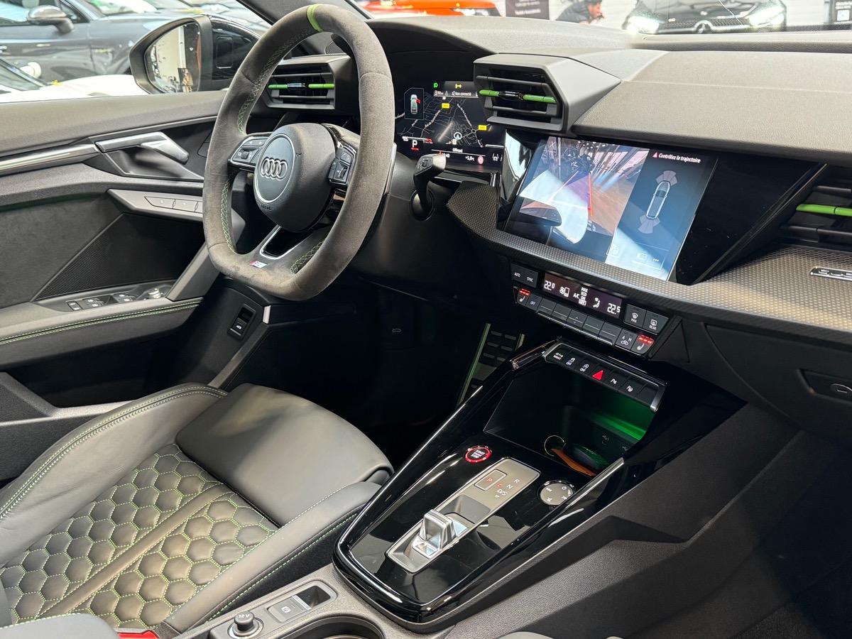 Audi RS3 Sportback 2.5 TFSI QUATTRO 400CH FULL GRIS KEMORA TO/CÉRAMIQUE/CAM PAS DE MALUS