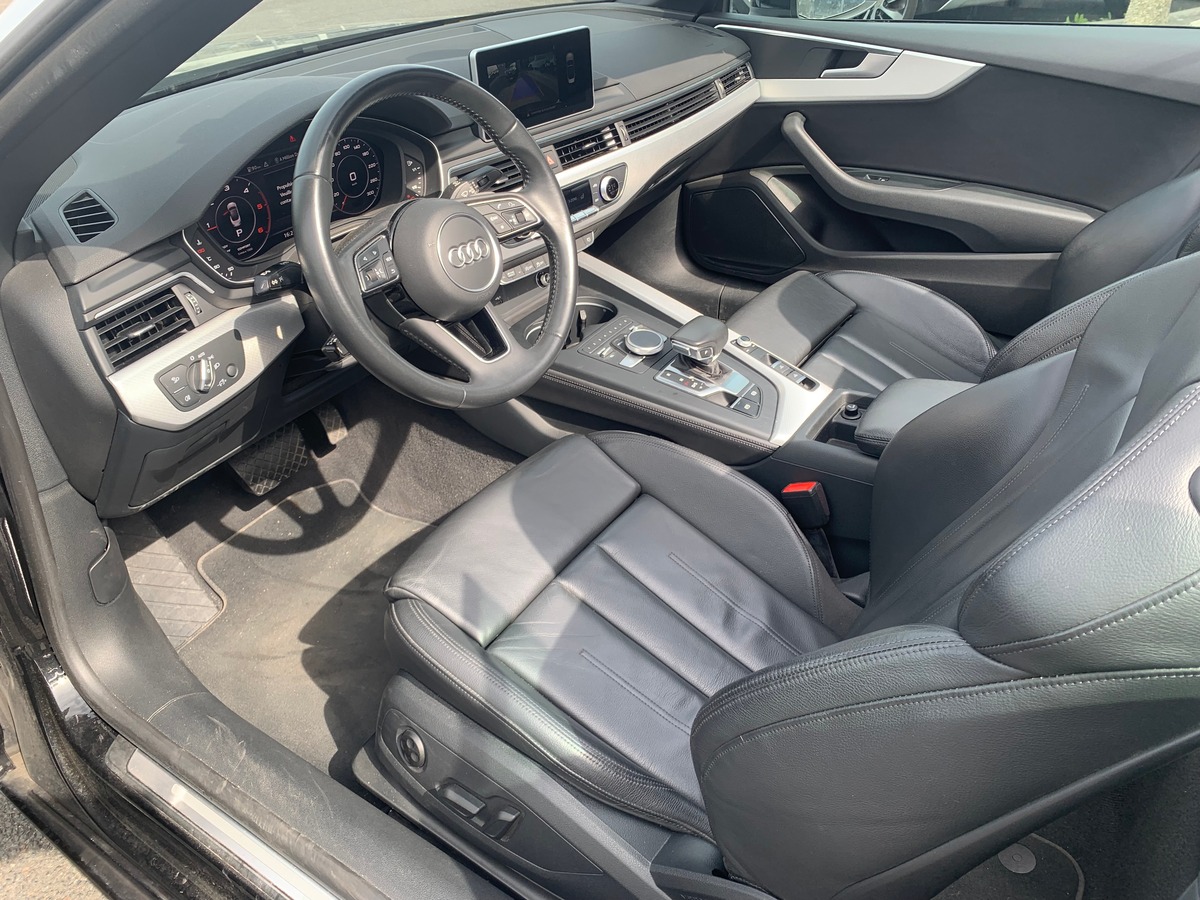 Audi A5 Cabriolet 190 ch | Design Luxe | Caméra de recul | Cuir | Drive select | Régulateur vitesse
