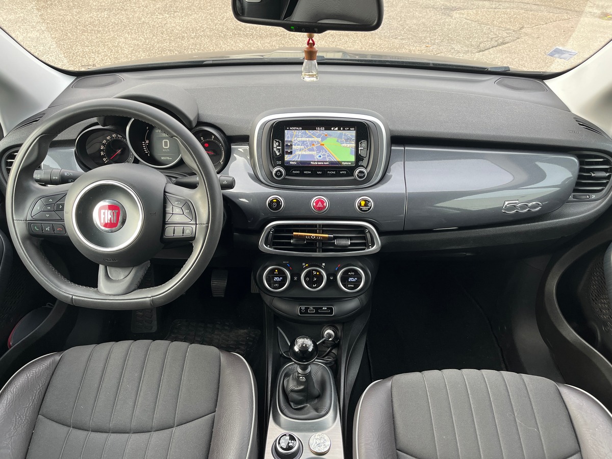 Fiat 500X 1.6 JTD 120ch LOUNGE, RADAR DE RECUL, GPS, REGULATEUR, LIMITEUR, FEUX AUTOMATIQUE