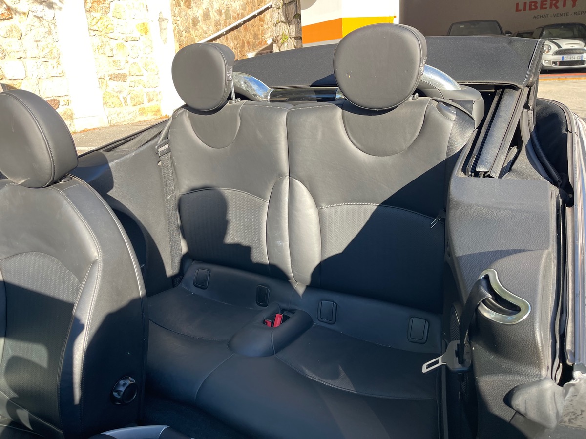 Mini Cabrio Cabriolet Cooper S 1.6 i 175 CV / KM Réel /Ecran GPS / CLIM / intérieur Cuir