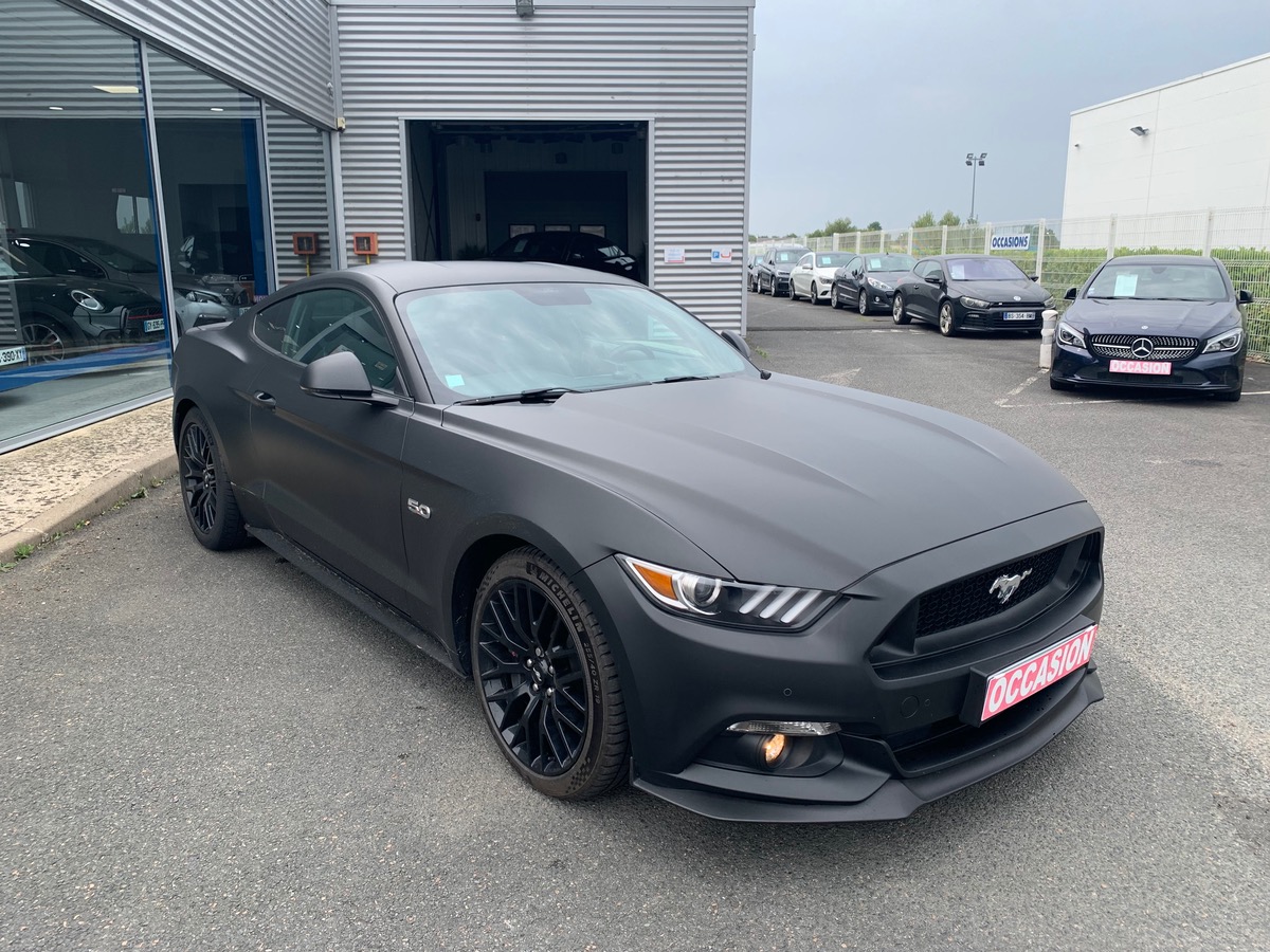 Ford Mustang FASTBACK V8 GT | Sellerie cuir | Sièges chauffants et climatisés | Housse de Protection