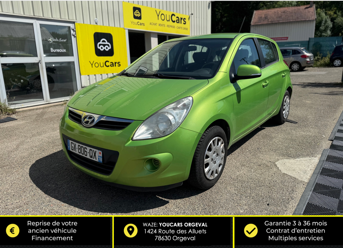 Hyundai i20 5 Portes 1.2 i 16V 78 cv - CLIMATISATION - RIEN A PREVOIR - MOTEUR A CHAINE