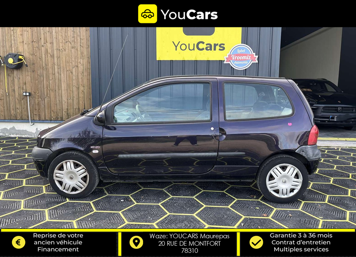 RENAULT Twingo I Phase 2 1.2 i 75cv  Kenzo ENTRETIEN A JOUR IDEAL JEUNE PERMIS