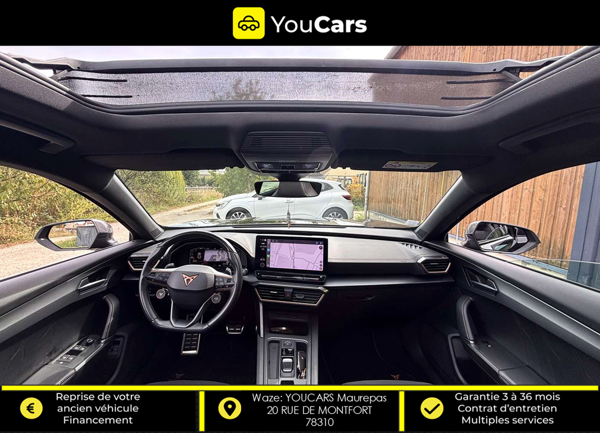Cupra Formentor VZ Boîte auto Hybrid 1.4 TSI DSG 245 cv TOIT OUVRANT ENTRETIEN COMPLET APPLE CARPLAY