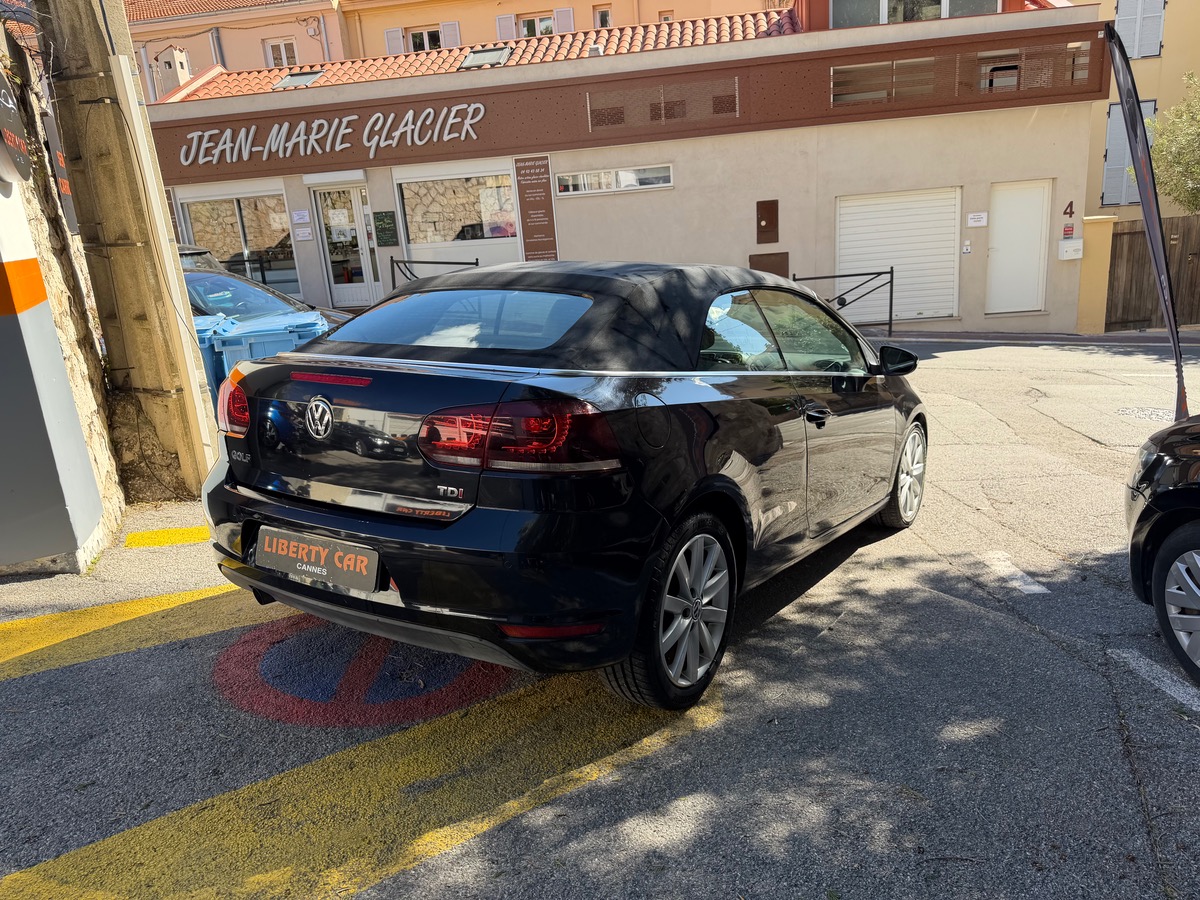 Volkswagen Golf VI CABRIOLET 1.6 TDI 105 CV / Carat / intérieur Cuir Alcantara/ Radar Arr et Avt