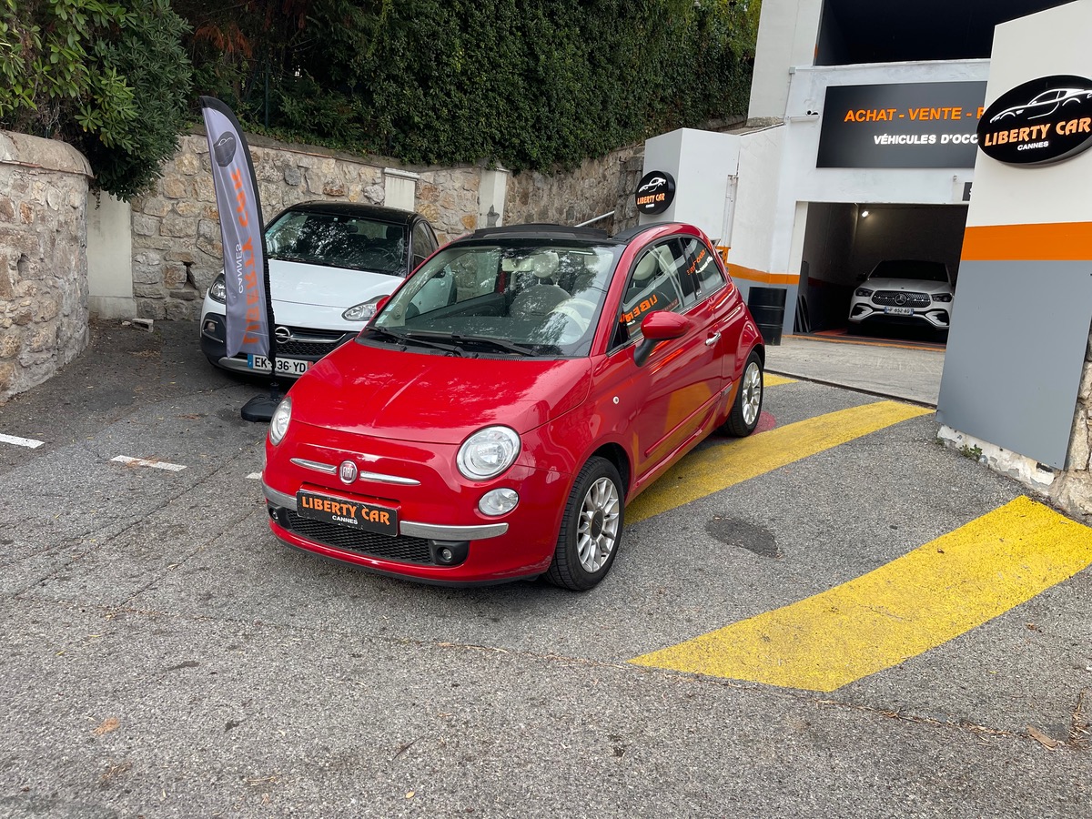 Fiat 500C Cabriolet 1.2 69 CV / 1er Main / KM Réel / Finition Lounge / Clim