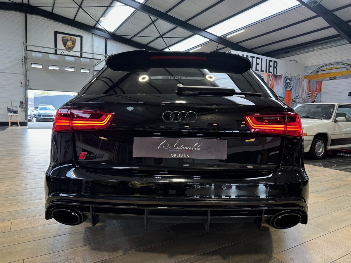 Audi RS6 AVANT PERMORMANCE  V8 4.0 QUATTRO 605cv FULL BLACK CARBONE IMMAT FR  MILLTEK + xx