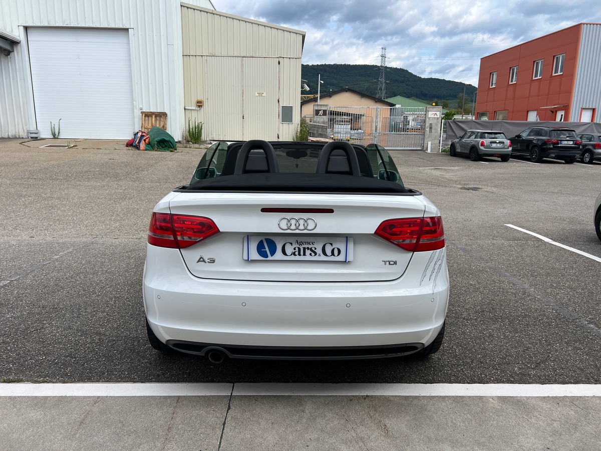 Audi A3 Cabriolet 1,6L TDI 105cv SLINE, SUIVI COMPLET, CARPLAY