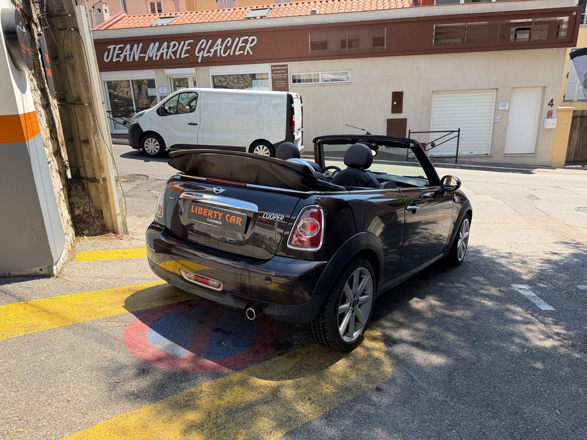 Mini Cabrio Cabriolet Cooper  1.6 i 122 CV / KM Réel / Clim / Intérieur Cuir / Jantes