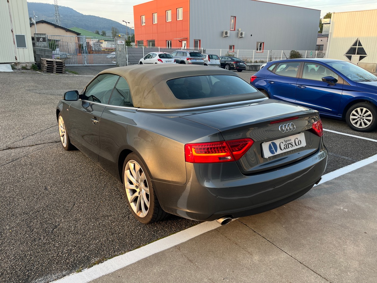Audi A5 Cabriolet 3.0 V6 245ch S LINE QUATTRO, SUIVI COMPLET, GPS RADAR AVANT/ARRIERE, ATTELAGE