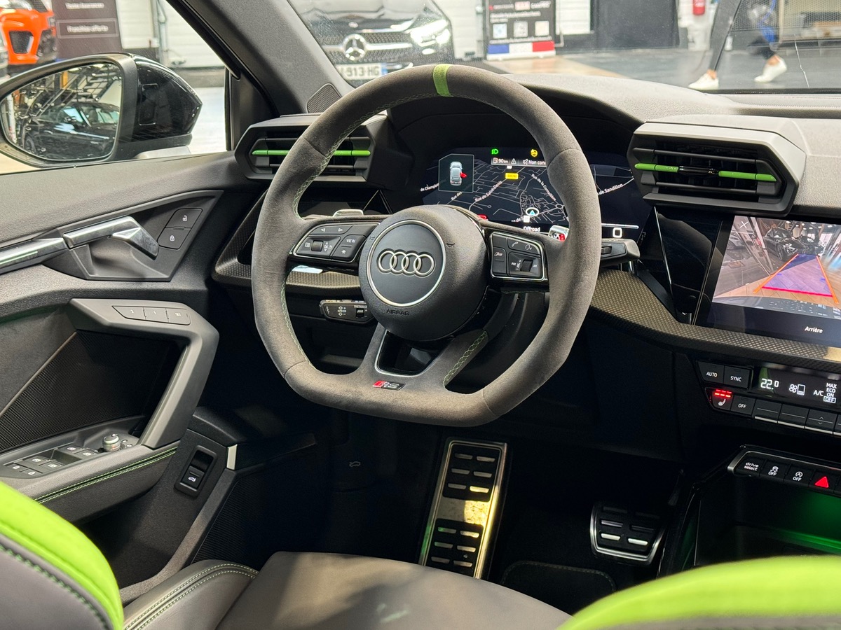 Audi RS3 Sportback 2.5 TFSI QUATTRO 400CH FULL GRIS KEMORA TO/CÉRAMIQUE/CAM PAS DE MALUS