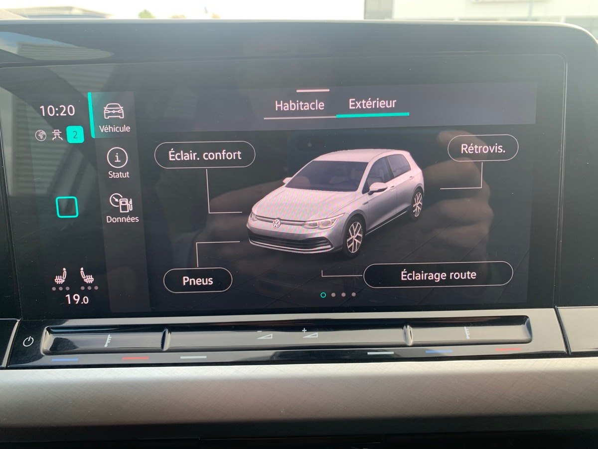 Volkswagen GOLF 8 130 ch | Stage 1 Ethanol | Apple car Play | Radar avant arriére | Siéges chauffant