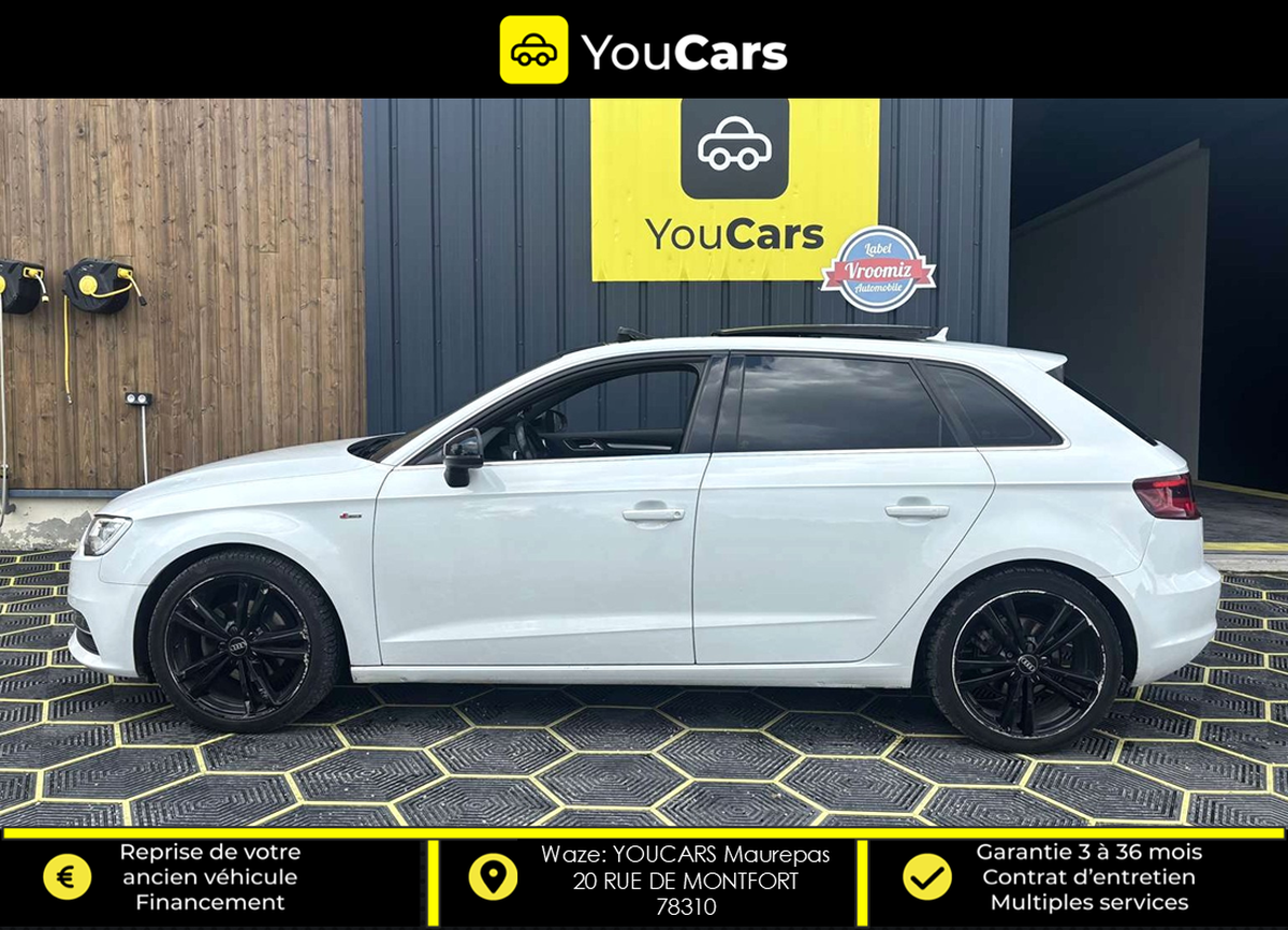 Audi A3 S-LINE Sportback 1.6 TDi S&S 110 cv TOIT OUVRANT ENTRETIEN A JOUR RADAR DE RECUL