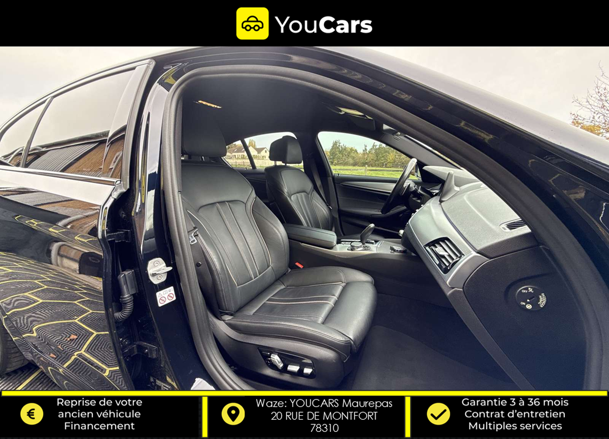 Bmw Série 5 (G30) Berline 530d xDrive 3.0 d Steptronic8 265 cv Boîte auto PACK M ENTRETIEN BMW