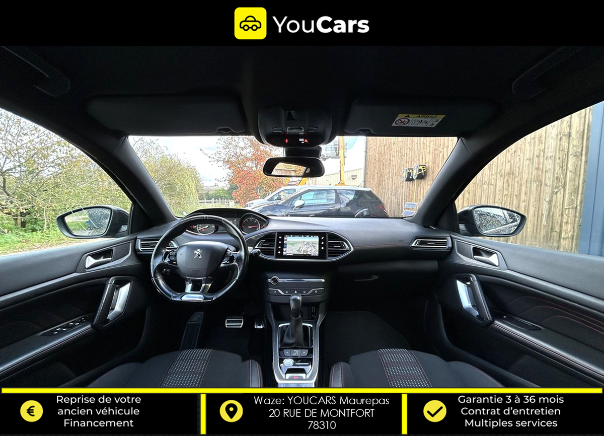 Peugeot 308 GT LINE 1.6 BlueHDi EAT6 120 cv BOITE AUTO - KIT DISTRIBUTION FAIT - CAMERA DE RECUL
