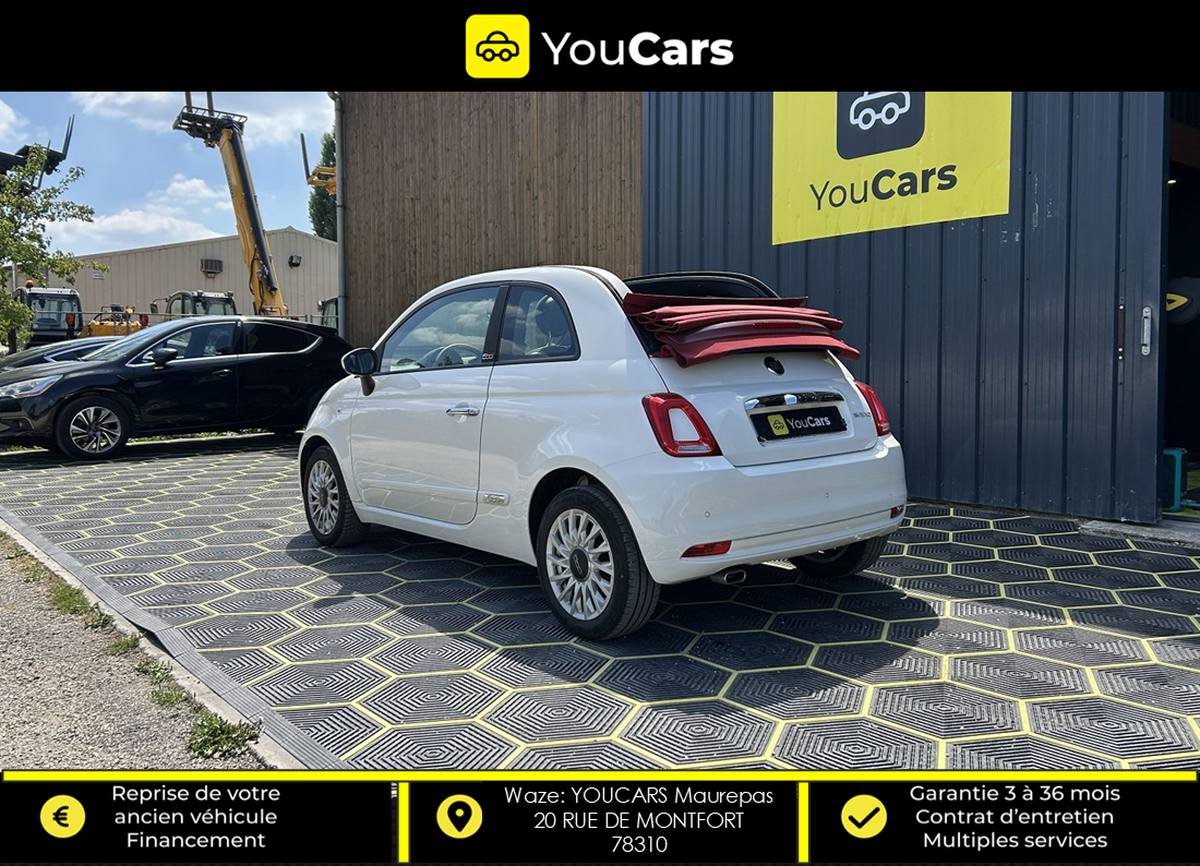 Abarth 500C CABRIOLET lounge Phase 3 1.0 BSG 70 cv 1ER MAIN - ENTRETIEN FIAT - CARPLAY
