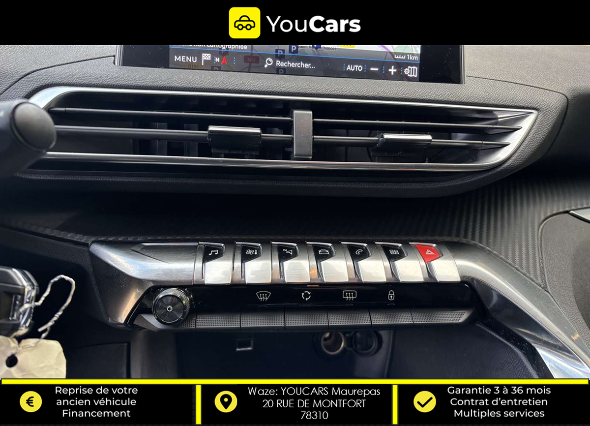 Peugeot 5008 II 1.5 BlueHDi EAT8 130 cv Boîte auto RADAR DE RECUL AV/AR ENTRETIEN A JOUR 7 places