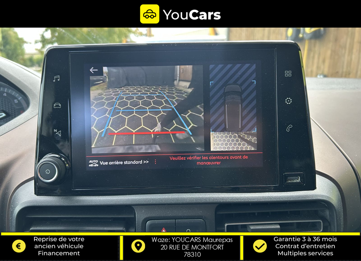 Peugeot Rifter GT LINE 7 PLACES 1.2 EAT8 130 cv BOITE AUTO - ENTRETIEN PSA - CAMERA DE RECUL