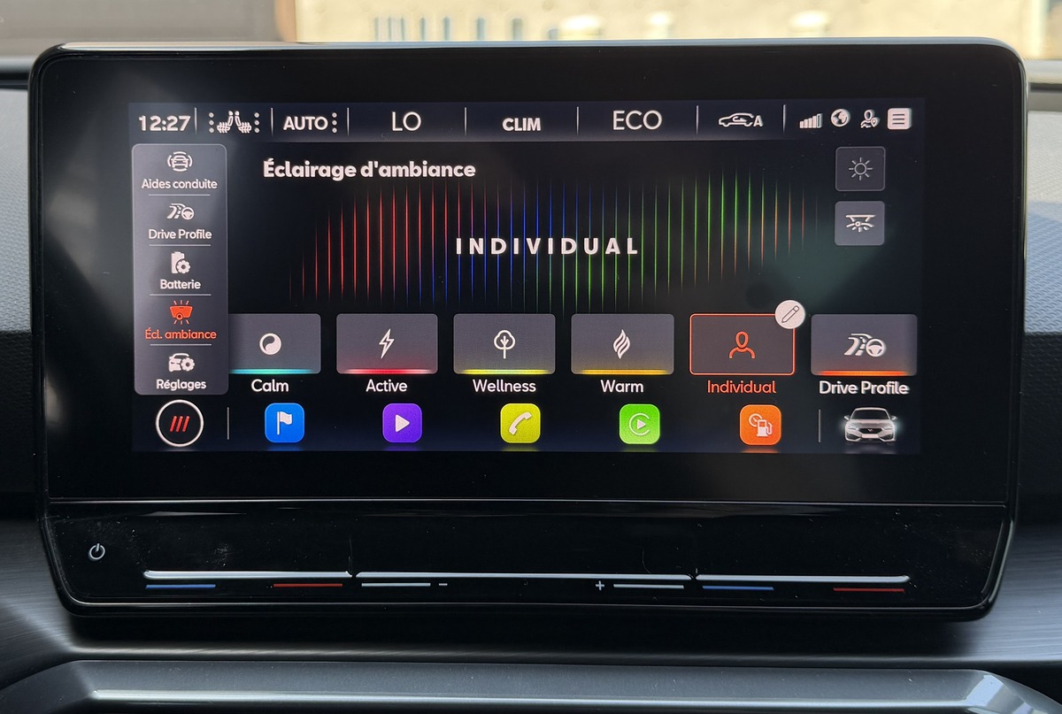Cupra Leon 1.4 e-Hybrid 245ch VZ / Sièges chauffants / Mode de conduite / Apple CarPlay