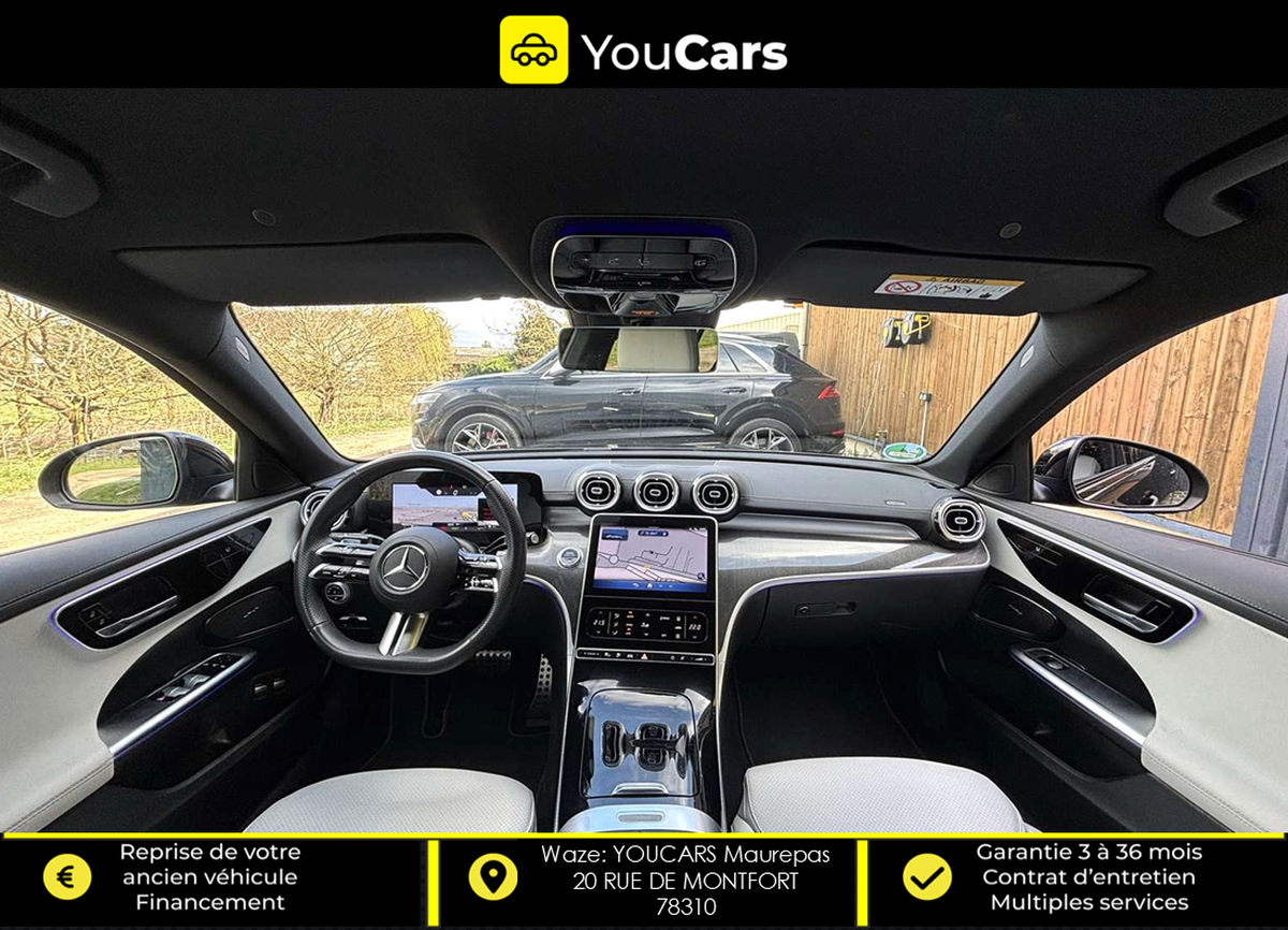 Mercedes-Benz Classe C 300e Hybride 313 cv ( 204 + 129 ) PREMIERE MAIN ENTRETIEN MERCEDES
