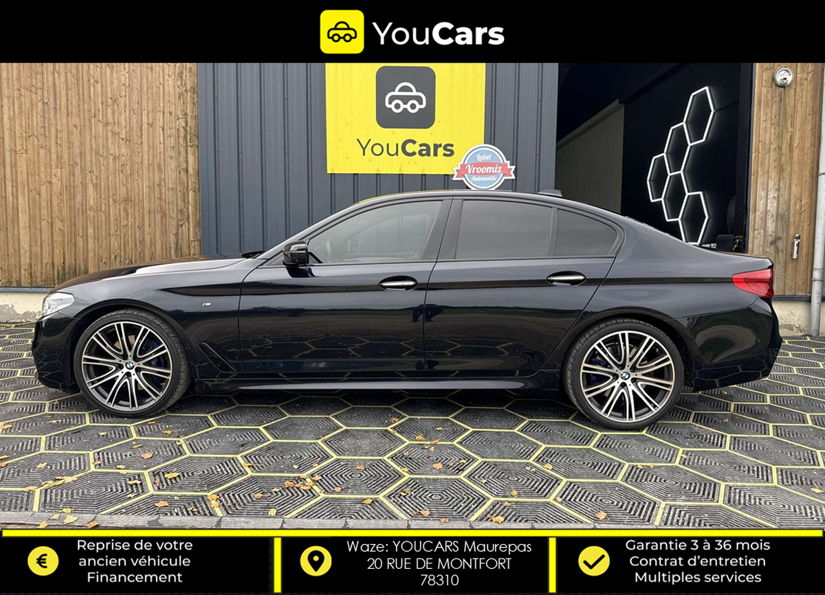 Bmw Série 5 (G30) Berline 530d xDrive 3.0 d Steptronic8 265 cv Boîte auto PACK M ENTRETIEN BMW