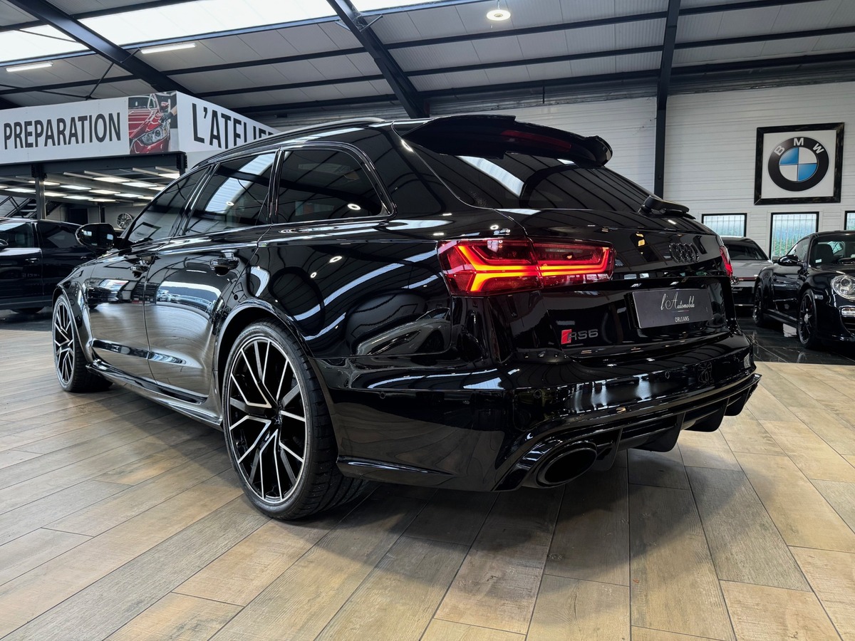Audi RS6 AVANT PERMORMANCE  V8 4.0 QUATTRO 605cv FULL BLACK CARBONE IMMAT FR  MILLTEK + xx
