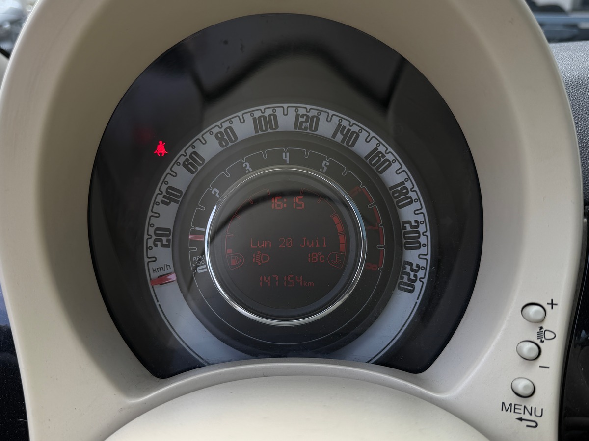 Fiat 500 III Lounge Phase 2 1.2 MPi 69 cv - Toit Panoramique