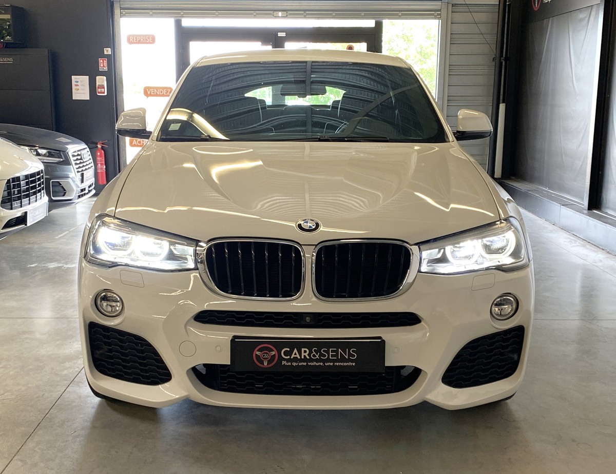Bmw X4 II (F26) XDRIVE20D 190 Ch M SPORT BVA8 / Caméra 360° / Sièges chauffants / Pack Black / Leds