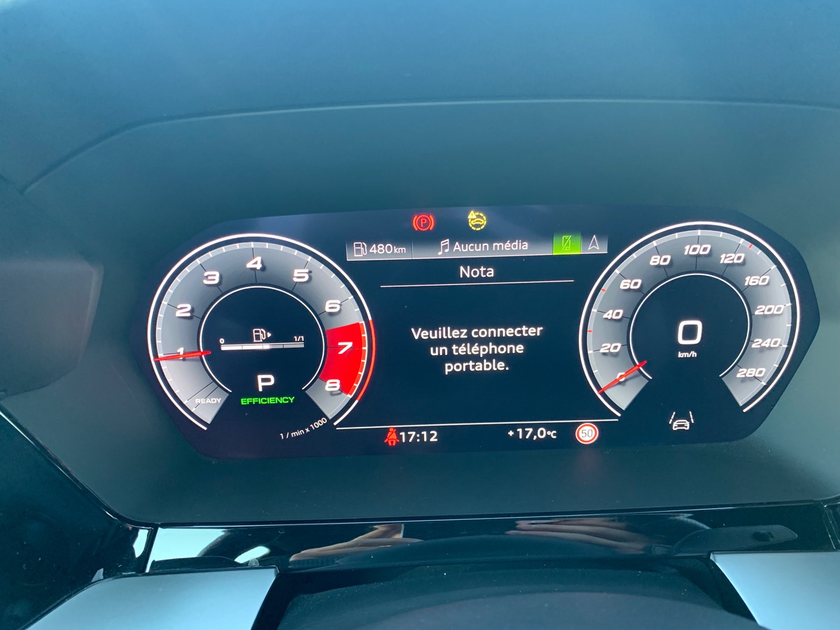 Audi A3 Sportback 150 ch | S-line | Affichage tête haute | Matrix LED clignotants dynamiques