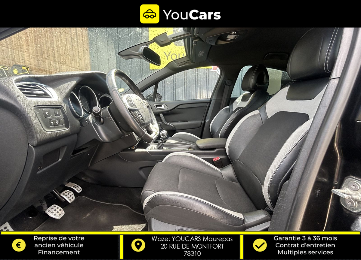 Citroën DS4 CHIC 1.6 HDi 115 cv ENTRETIEN CITROEN - KIT DISTRIBUTON FAIT - TOIT ZENITH
