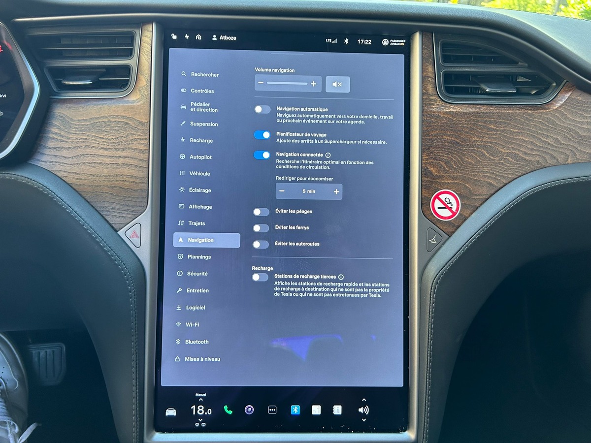 Tesla Model S DUAL MOTORS 612 CH 550 KMS AUTONOMIE FULL OPTIONS