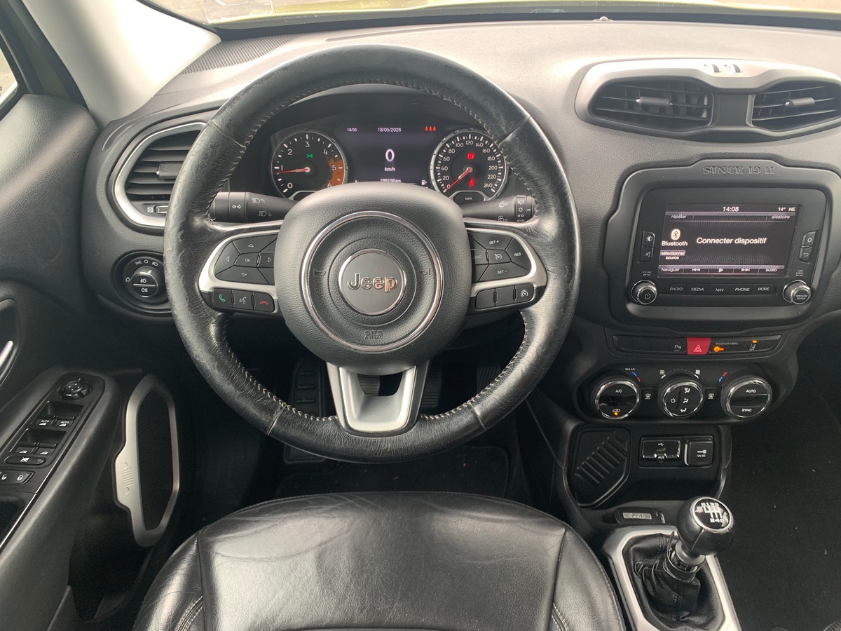 Jeep Renegade 120 chevaux | Régulateur de vitesse | Radar de recul | Bluetooth | Cuir | GPS