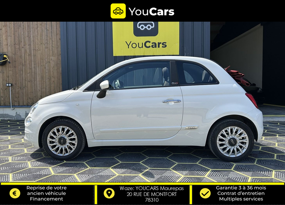 Abarth 500C CABRIOLET lounge Phase 3 1.0 BSG 70 cv 1ER MAIN - ENTRETIEN FIAT - CARPLAY